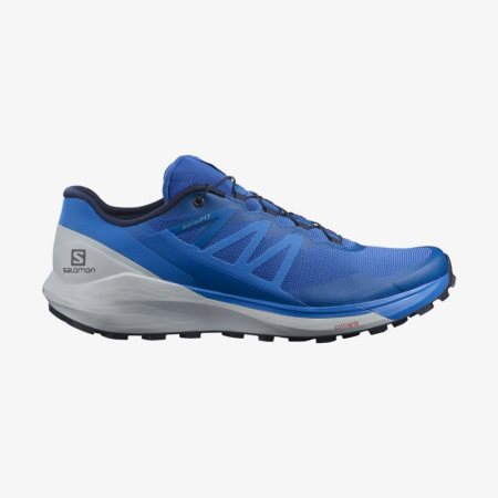 Salomon SENSE RIDE 4 Mens Trail Running Shoes Blue | Salomon South Africa